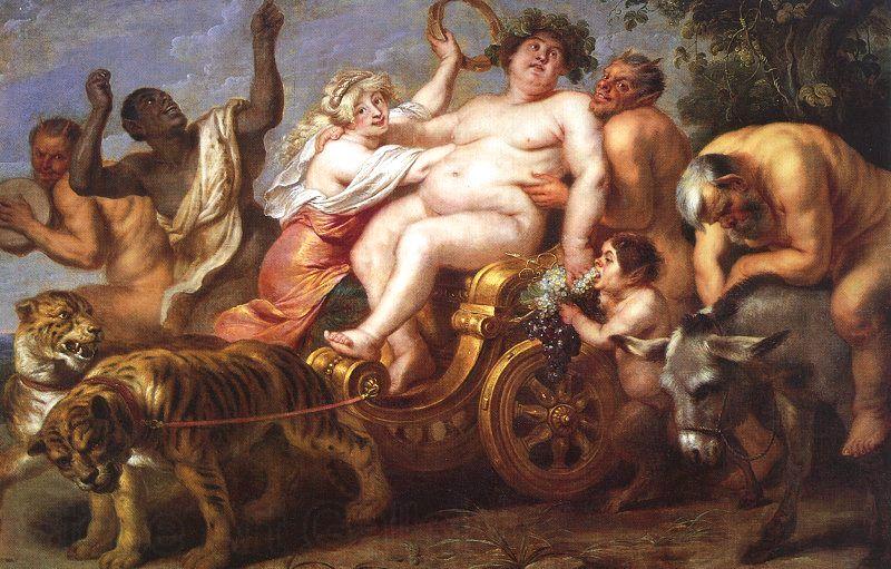 VOS, Cornelis de The Triumph of Bacchus wet Norge oil painting art